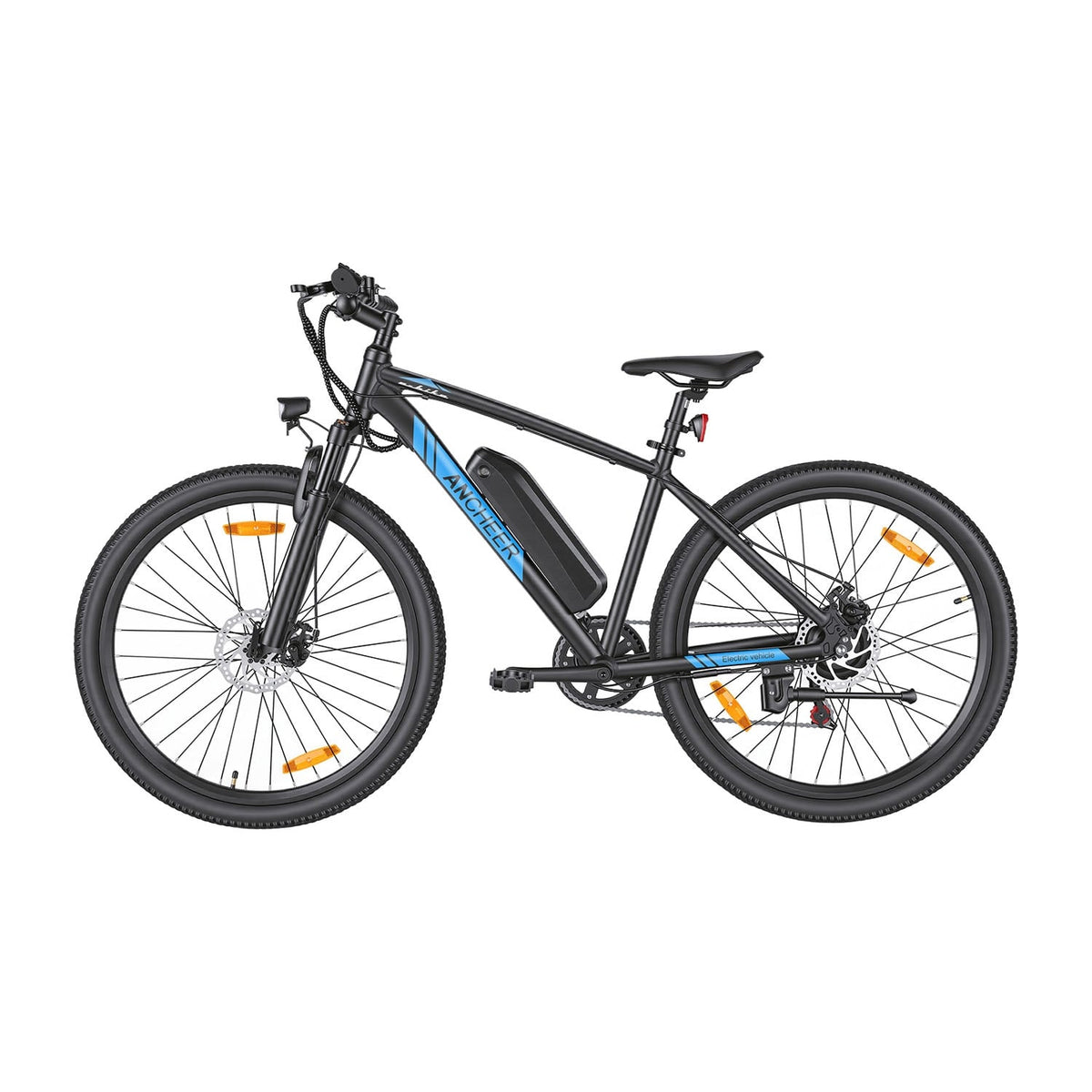 Ancheer Electric Mountain Bike 27.5" – Black / Blue