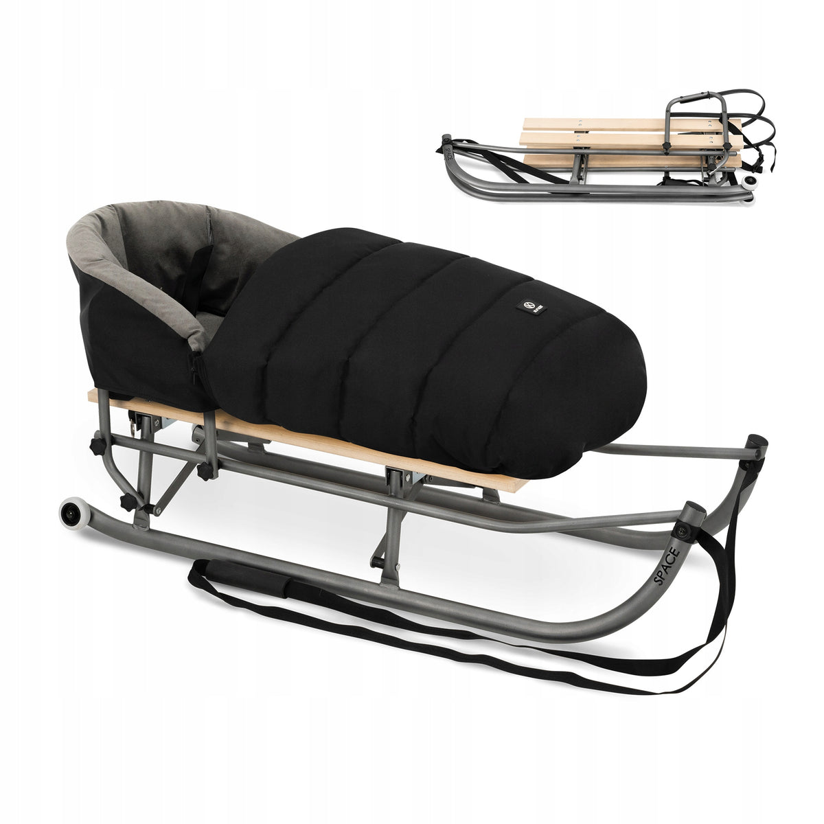 Kunert Space Folding Sled – Black – image 1