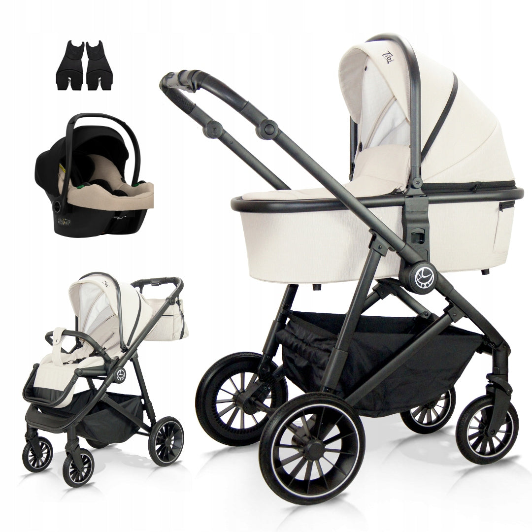 Milukids Tibi 3-in-1 Stroller – Beige – image 16