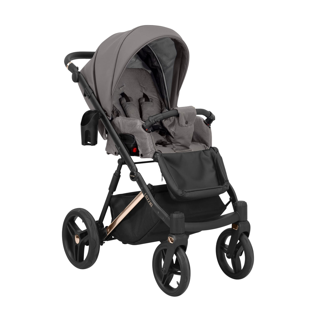 Wózek dziecięcy Kunert Lazzio Premium 2w1 - Miedziana rama - kolor: Grafit Eco