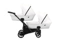 Kunert Ivento Duo 3-in-1 Twin Stroller – White Pearl – image 1