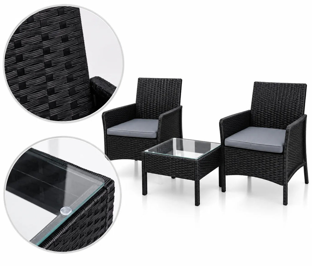 Kunert Garden seating set Bari: 2 armchairs + glass table - photo 9