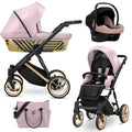 Kunert Ivento Glam Premium 3-in-1 Stroller – Eco Pink Metalic – image 1