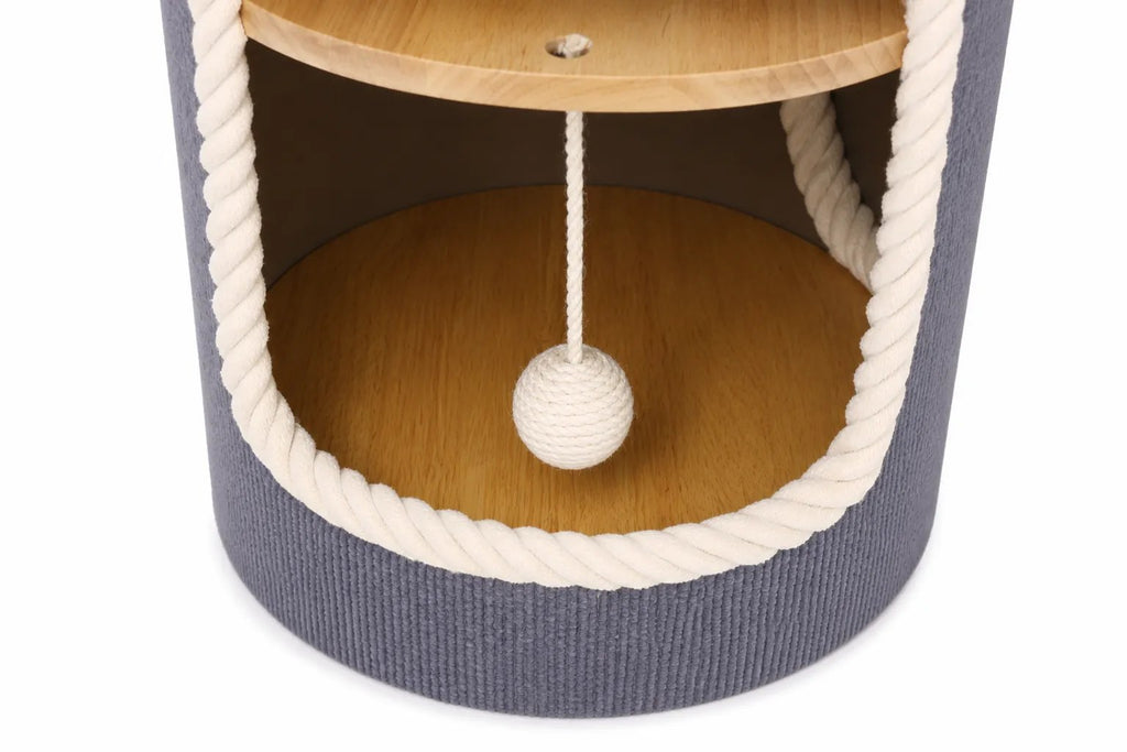 Kunert Cat scratching tower Coco 2-in-1 with bed – grey - photo 7