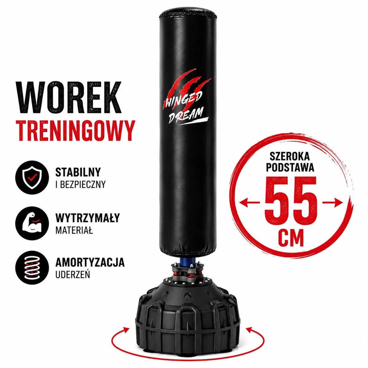 Kunert Free-standing punching bag HULK 180 cm anti-shock - photo 9