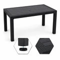 Kunert Garden table Adler 140x80 cm, rattan look – graphite
