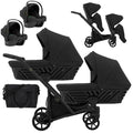 Kunert Ivento Duo 3-in-1 Twin Stroller – Deep Black – image 1