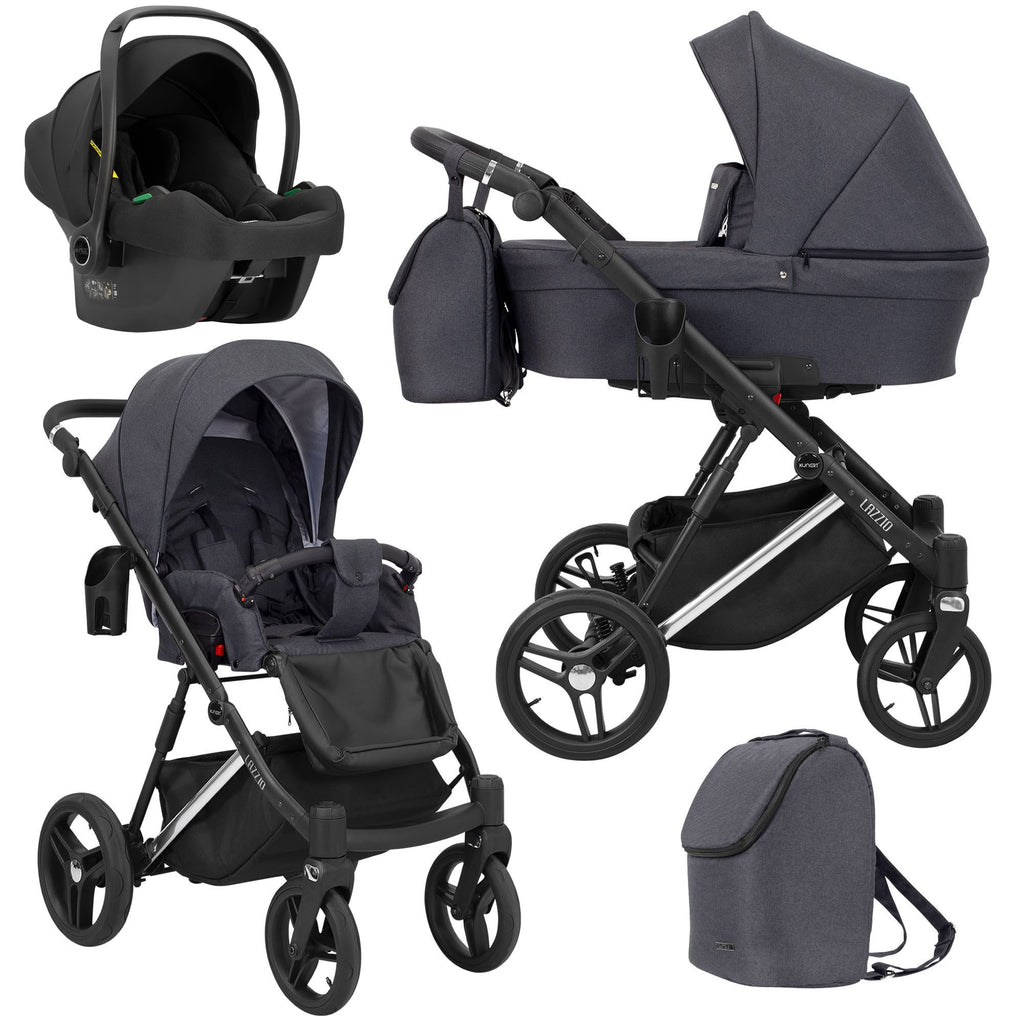 Kunert Lazzio Premium 3-in-1 Stroller – Anthracite – image 1