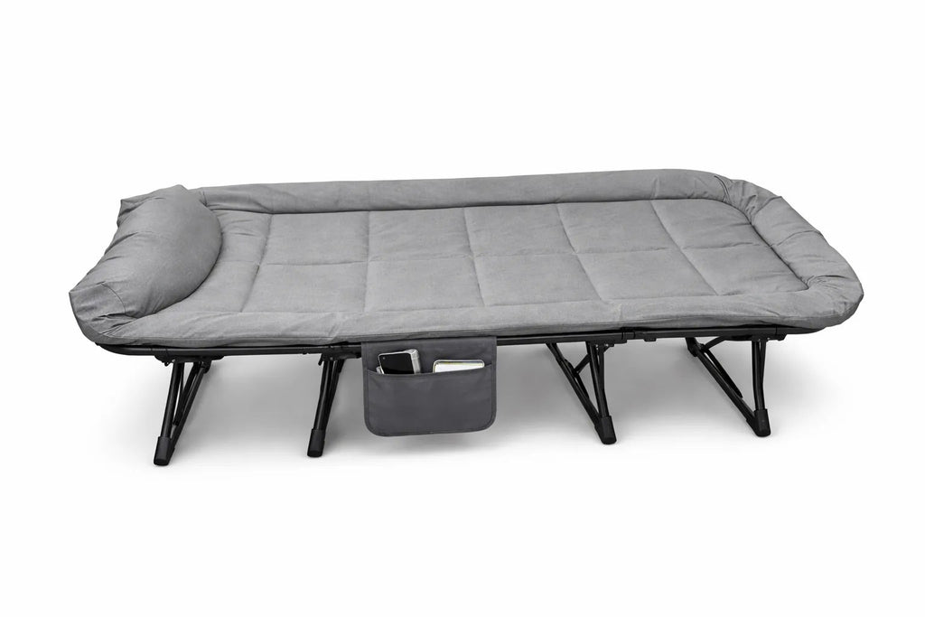 Kunert Folding camp bed Delta with pillow – black - photo 2
