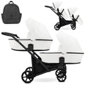 Kunert Brav Duo 2-in-1 Twin Stroller – White Eco – image 1