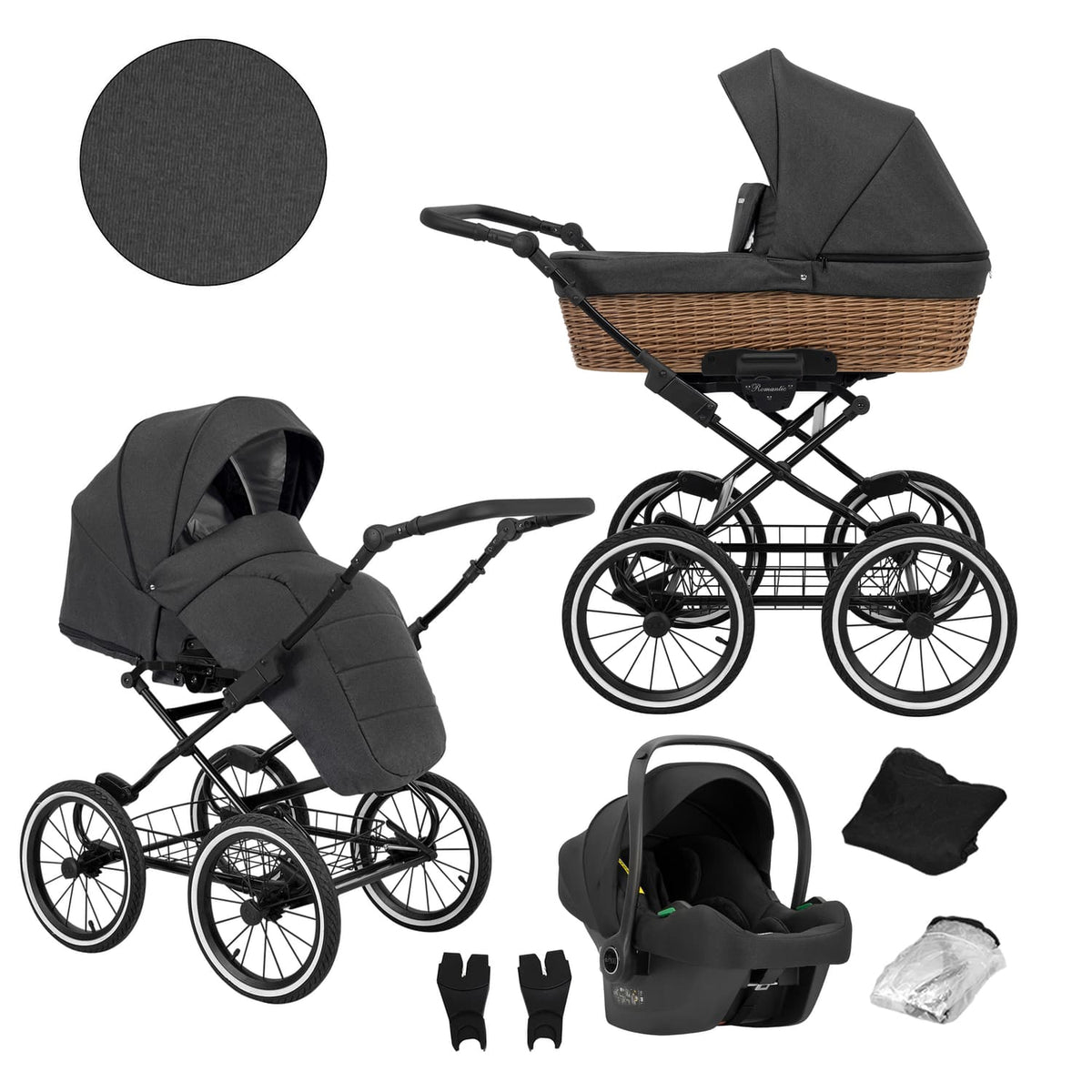 Kunert Romantic Classic 3-in-1 Stroller – ROM-08 – image 1