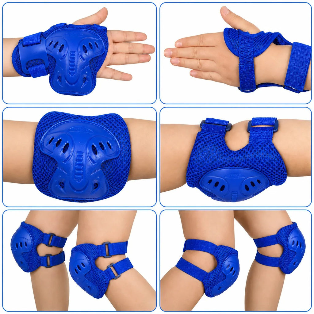 Kunert Kids protective gear set Niko 2, 6-piece: knee, elbow and wrist guards – blue - photo 7