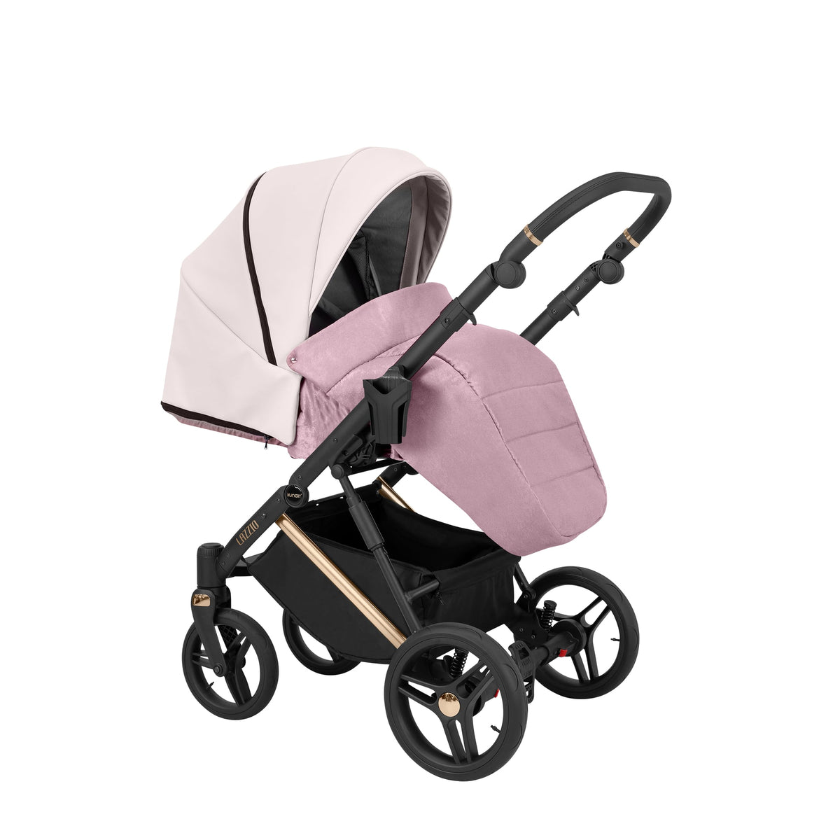 Wózek dziecięcy Kunert Lazzio Premium 2w1 - Miedziana rama - kolor: Róż Eco