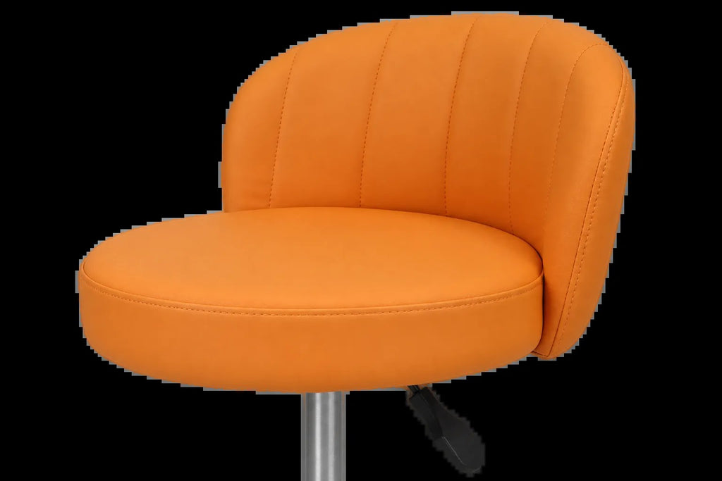 Kunert Beauty stool Aurea with backrest, height-adjustable – orange - photo 8