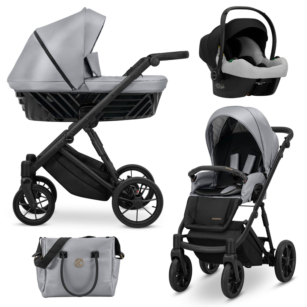 Kunert Ivento 3-in-1 Stroller – Eco Grey Metalic – image 1