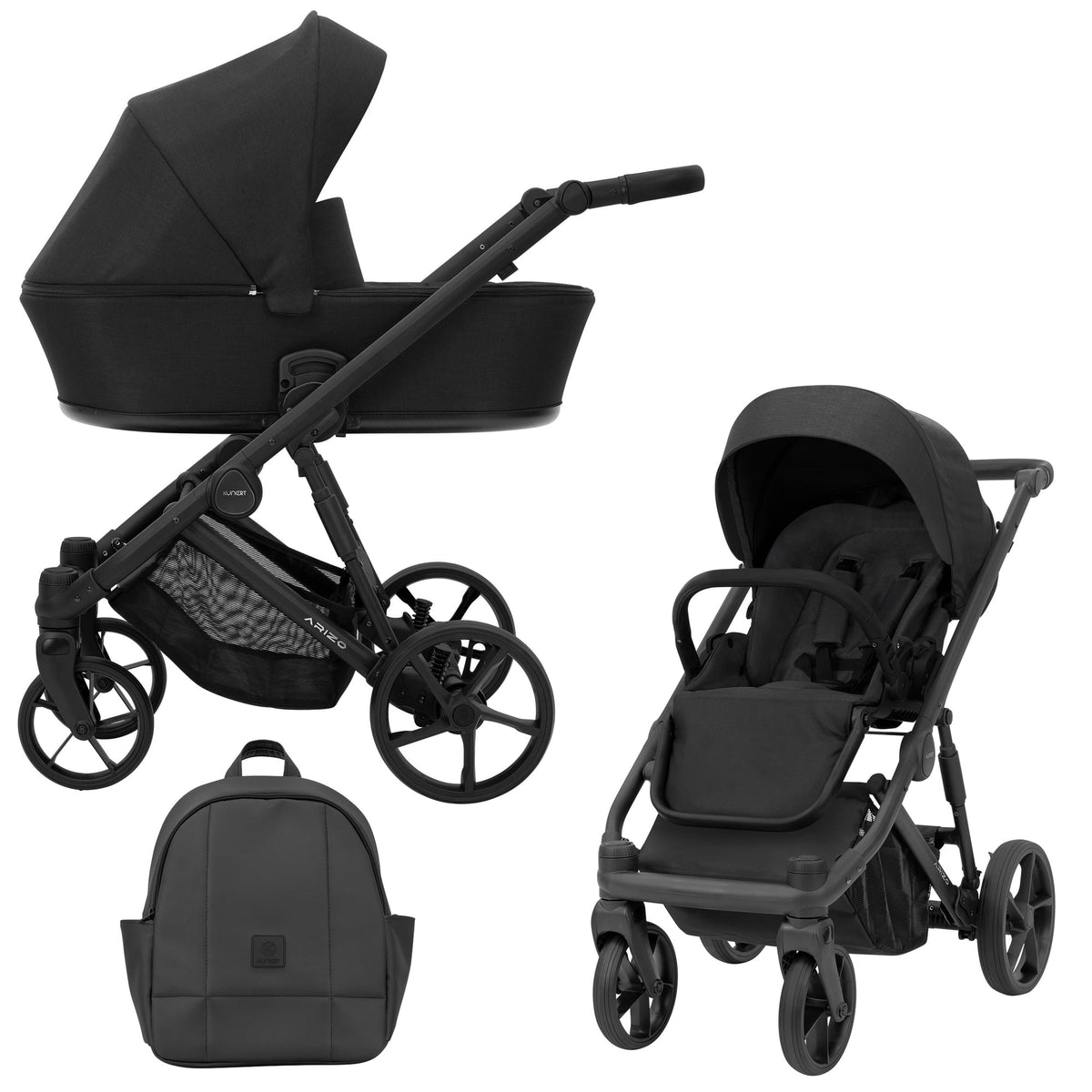 Wózek dziecięcy Kunert Arizo 2w1 - kolor: Black