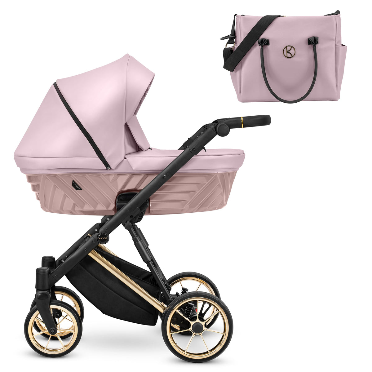Kunert Ivento Premium Pram – Eco Pink Metalic – image 1