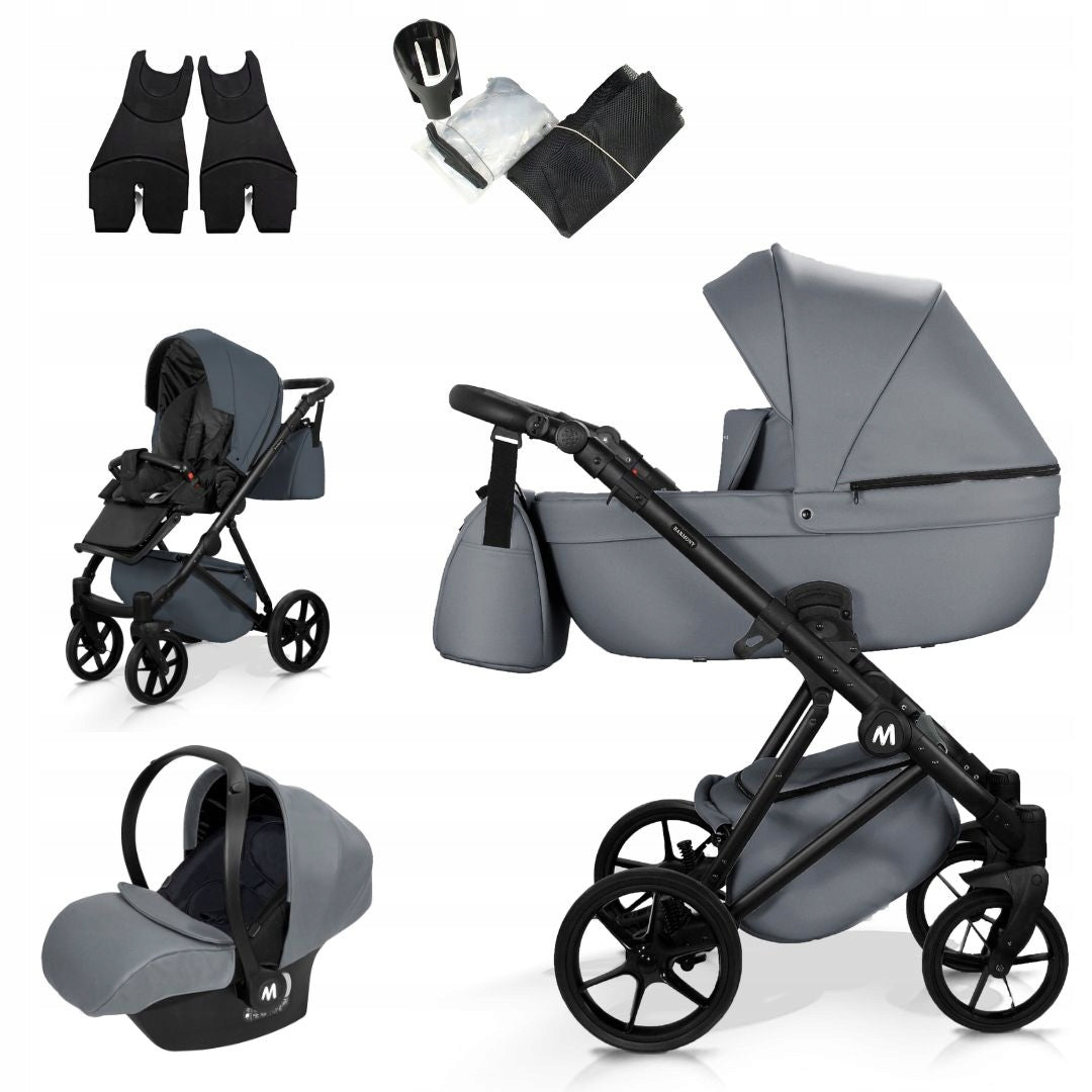 MOMMO Harmony 3-in-1 Stroller – Graphite – image 15
