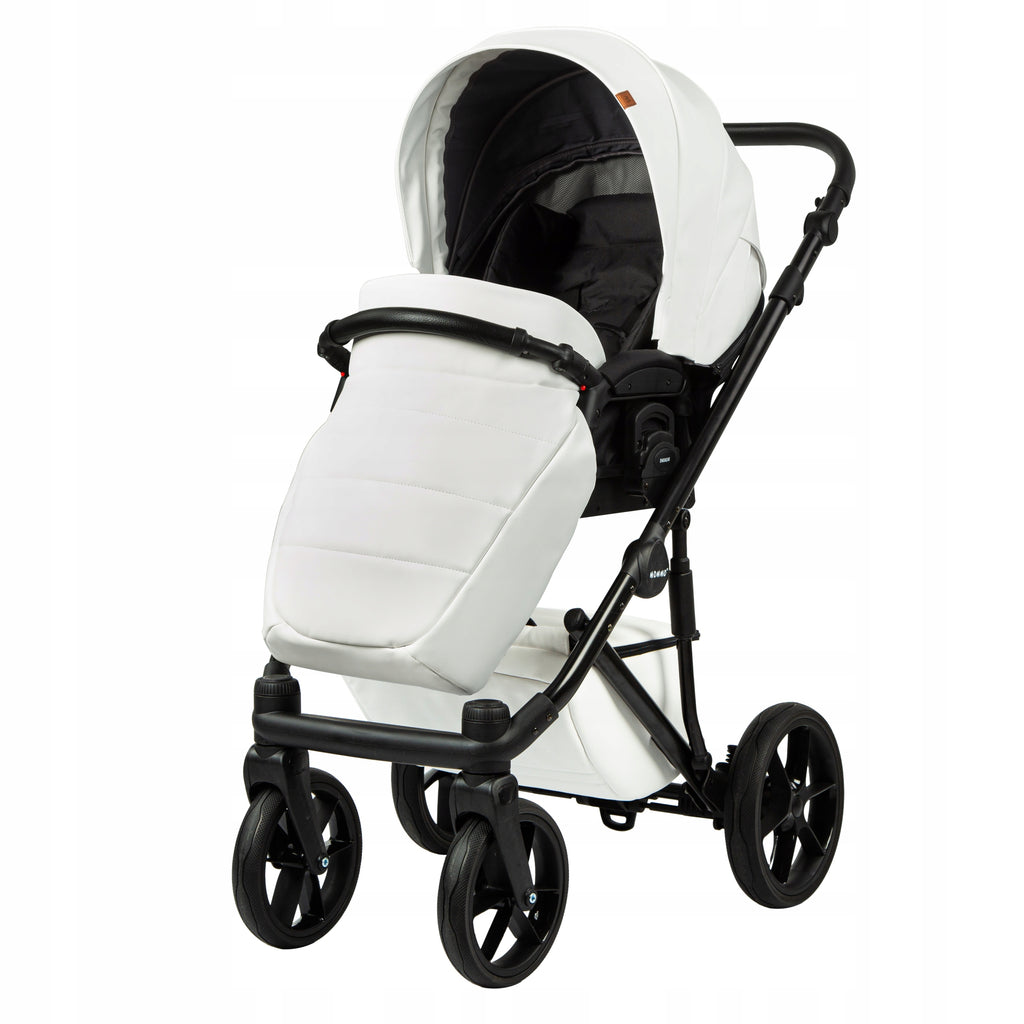 MOMMO Deluxe 3-in-1 Stroller – White – image 6