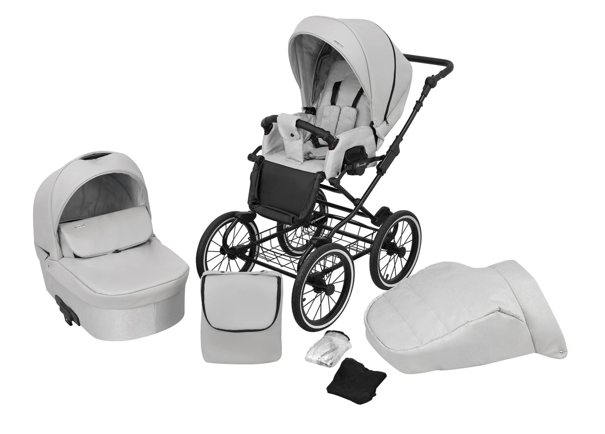 Kunert Romantic 2-in-1 Stroller – Ash Grey Eco – image 1