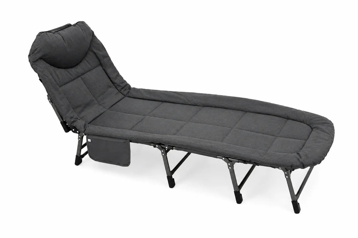 Kunert Folding camp bed Delta with pillow – black - photo 10