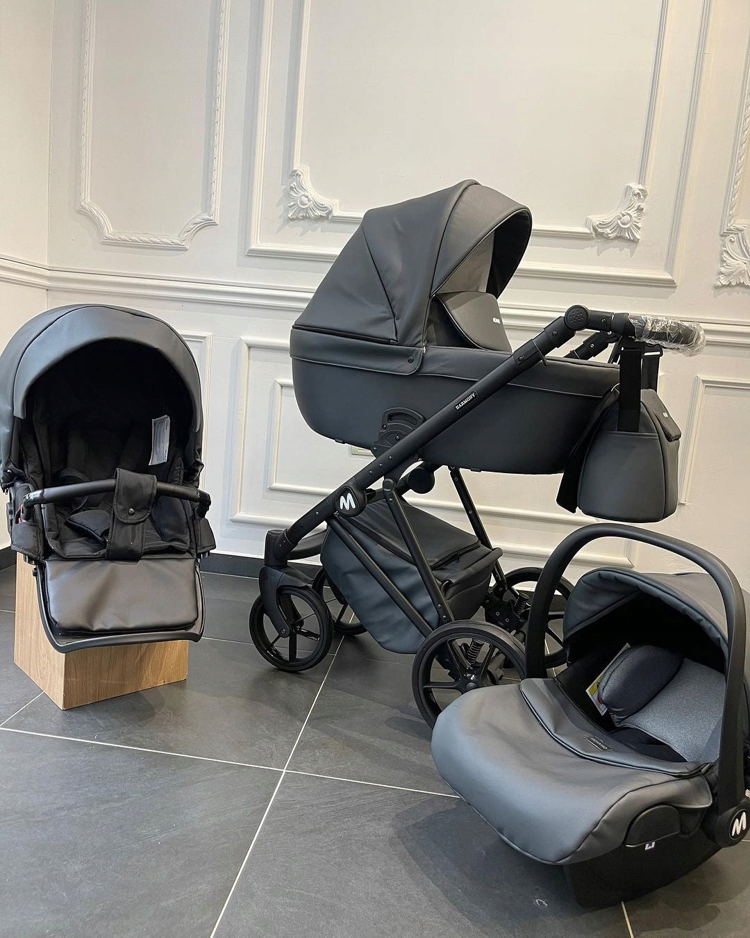 MOMMO Harmony 3-in-1 Stroller – Graphite – image 7