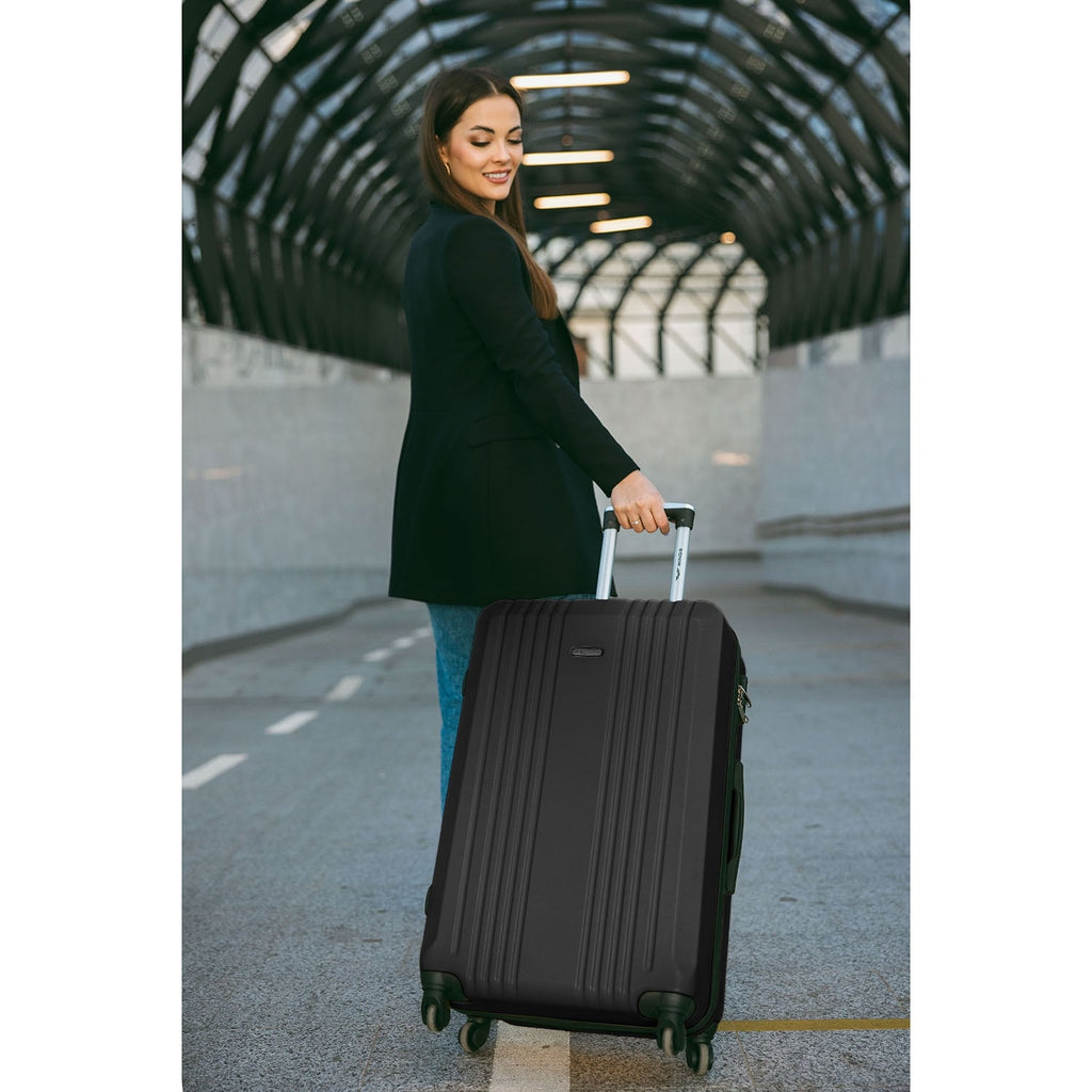 Wings Kestrel 3-Piece Hard Shell Suitcase Set – Black - photo 7
