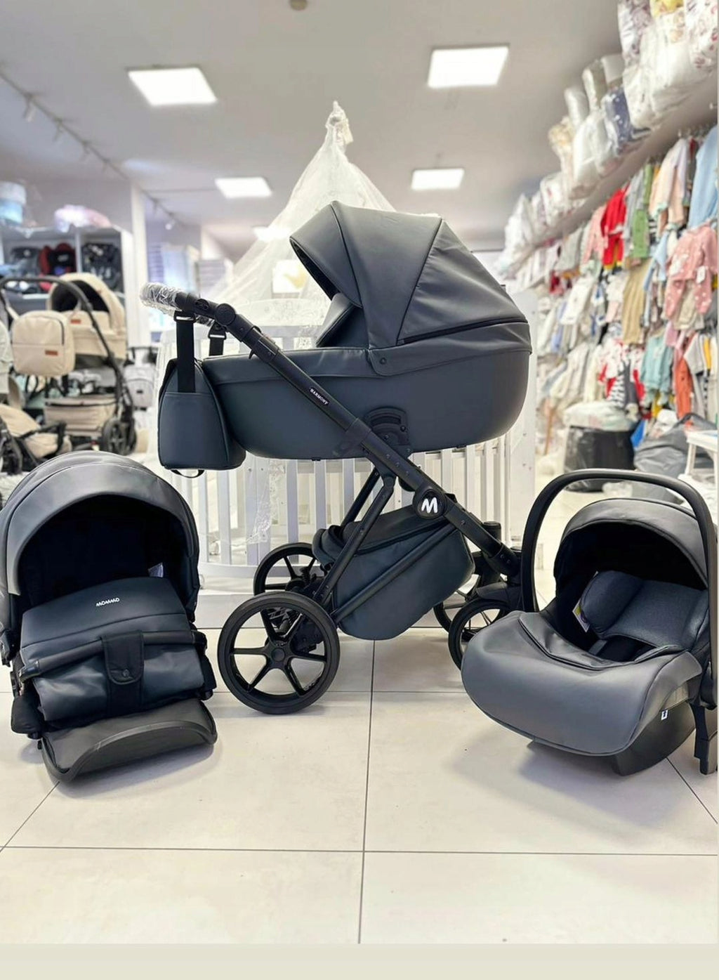 MOMMO Harmony 3-in-1 Stroller – Graphite – image 14