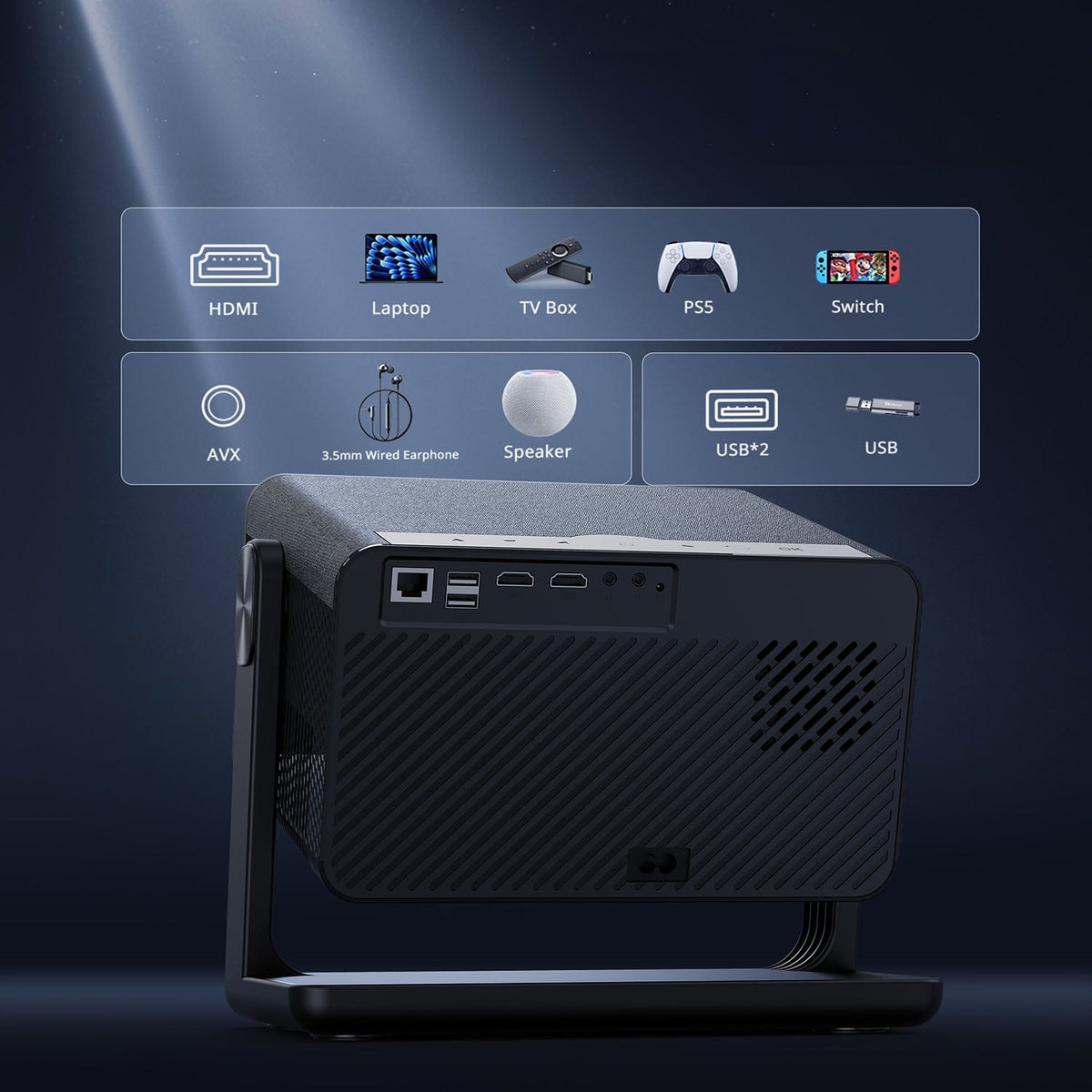 Wolfang WP04 Projector – 1080p, 450 ANSI Lumens - photo 8