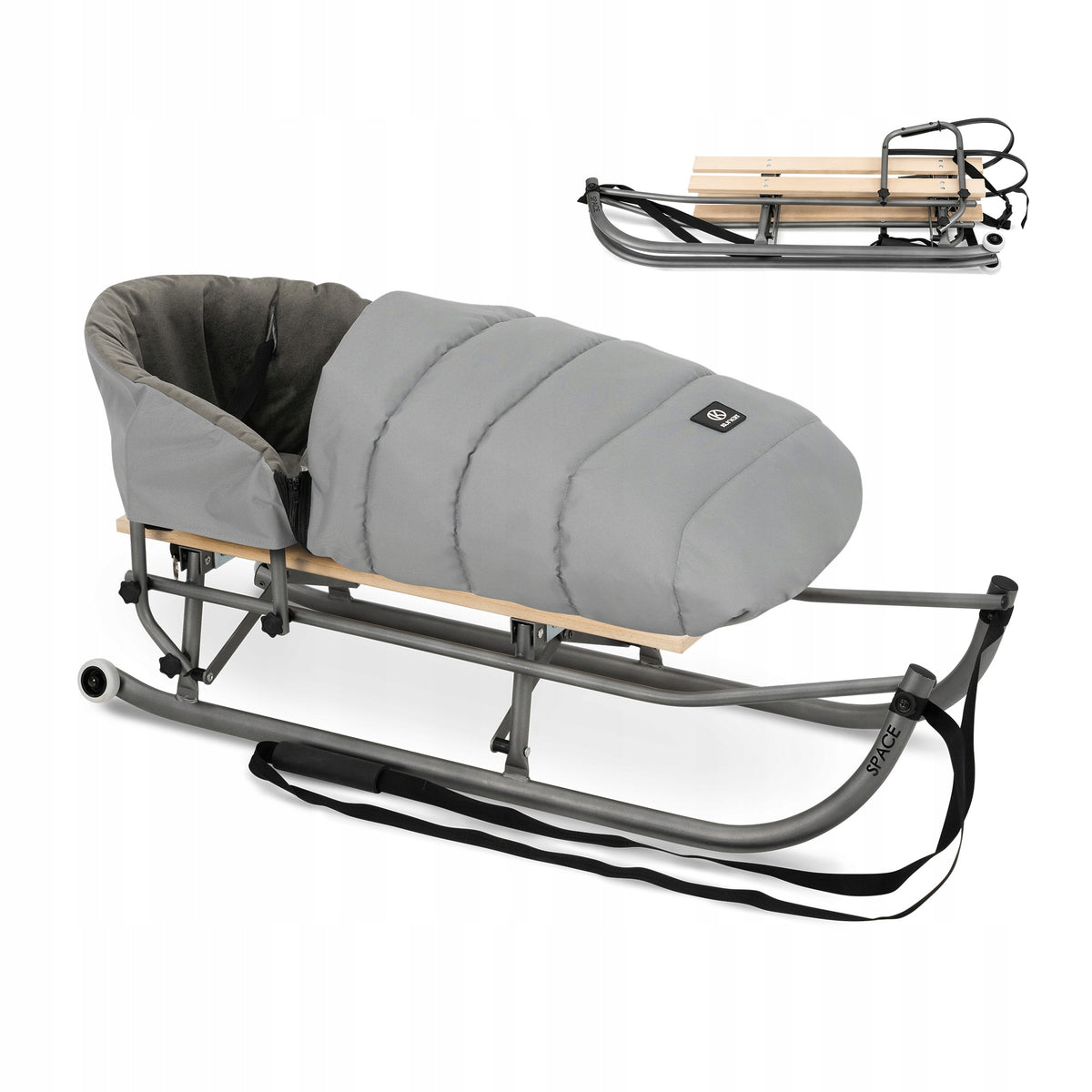 Kunert Space Folding Sled – Grey – image 1