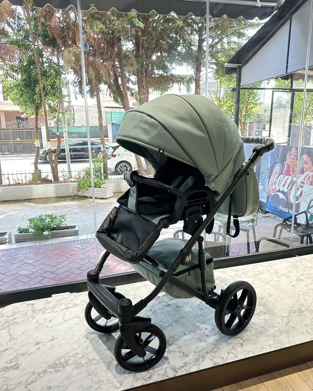 MOMMO Deluxe 3-in-1 Stroller – Mint – image 13