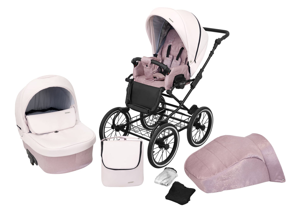 Kunert Romantic 2-in-1 Stroller – Pink Eco – image 1