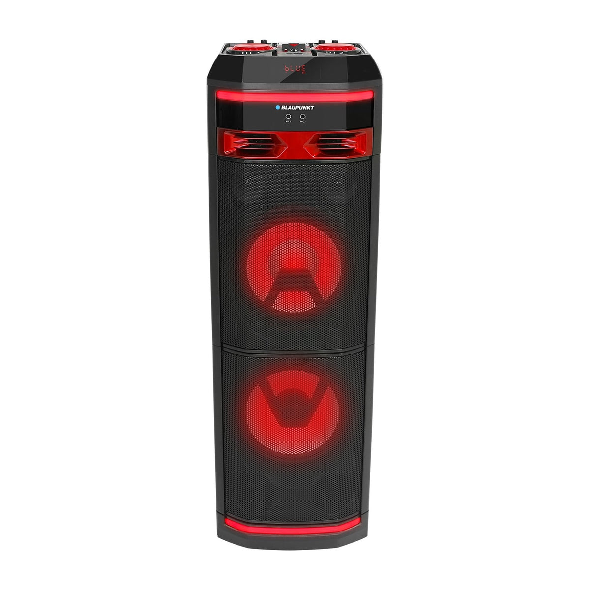 Blaupunkt PS1.1BD Party Speaker 1000 W – Karaoke, 2 Wireless Mics - photo 2