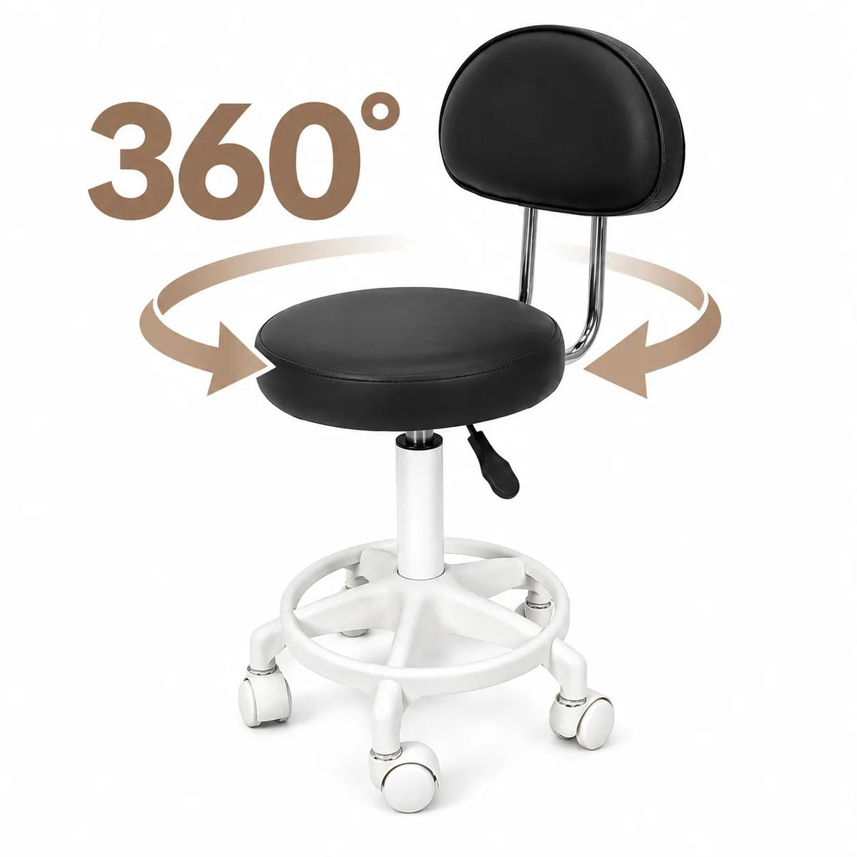 Kunert Beauty stool Sorelle with backrest, height-adjustable - photo 9
