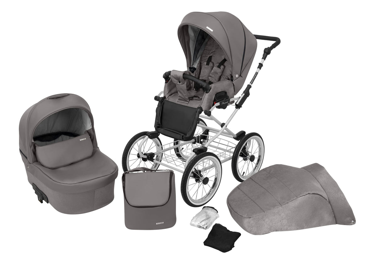 Kunert Romantic 2-in-1 Stroller – Graphite Eco – image 1