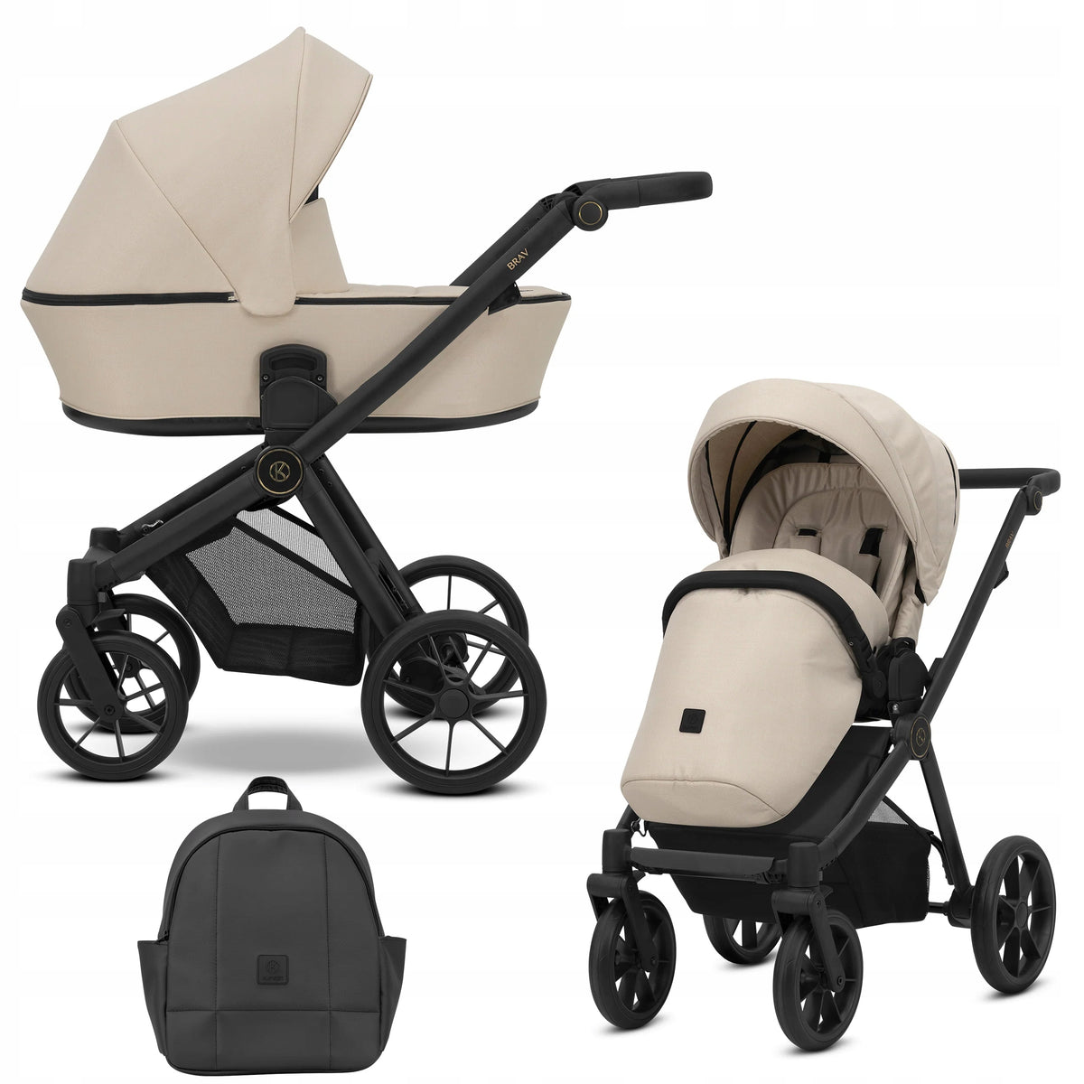 Kunert Brav 2-in-1 Stroller – Grey – image 1