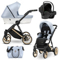 Kunert Ivento Premium 3-in-1 Stroller – Eco Baby Blue Metalic – image 1