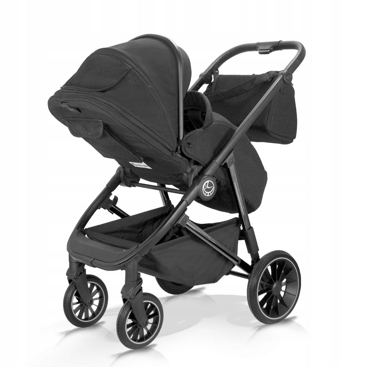 Milukids Tibi 2-in-1 Stroller – Black Electropolished – image 11