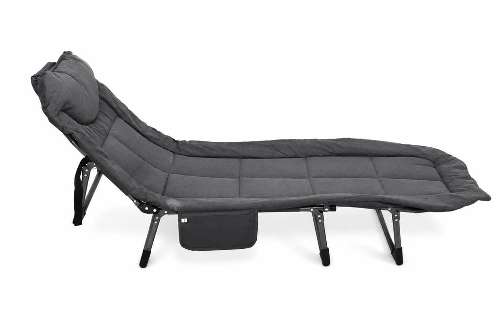 Kunert Folding camp bed Delta with pillow – black - photo 6