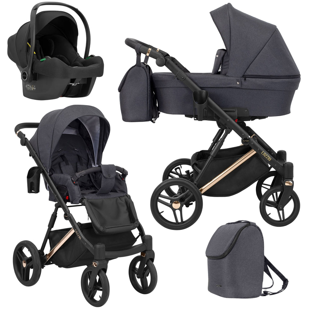 Kunert Lazzio Premium 3-in-1 Stroller – Anthracite – image 1