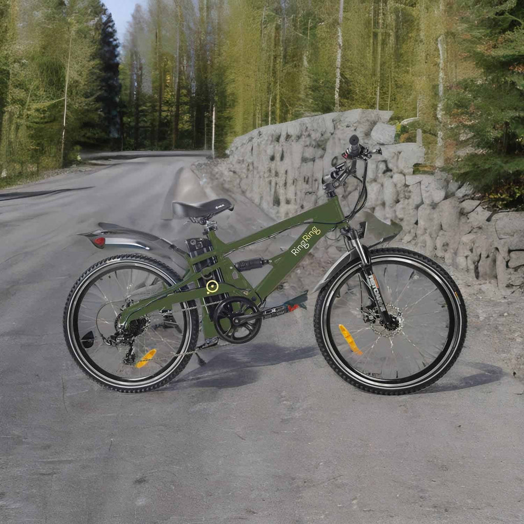 Jobo Ring Ring JB-TDE05Z Electric Mountain Bike 17" – Green - photo 5