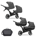 Kunert Booster 2-in-1 Twin Stroller – BO-03 Graphite – image 1