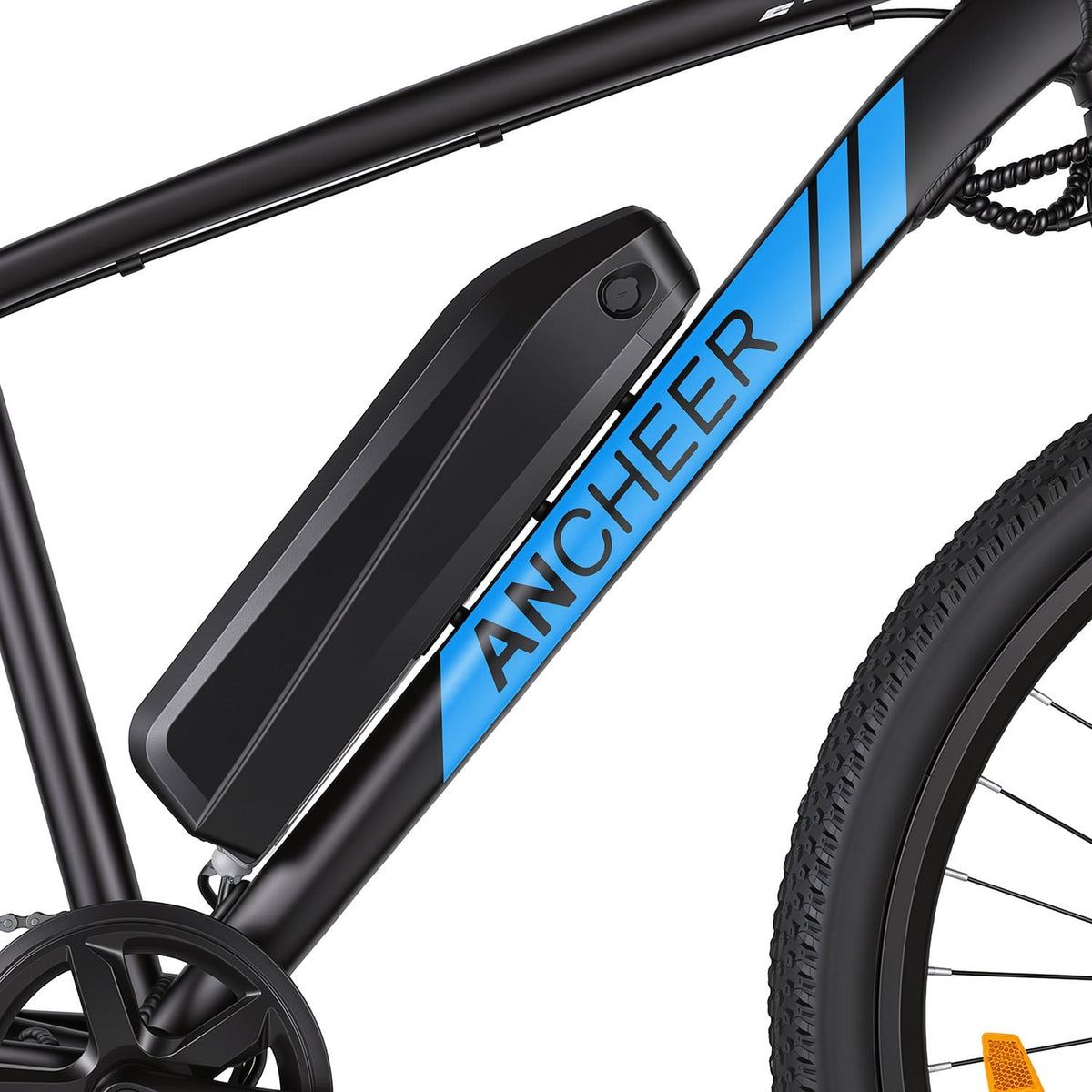 Ancheer Electric Mountain Bike 27.5" – Black / Blue - photo 4