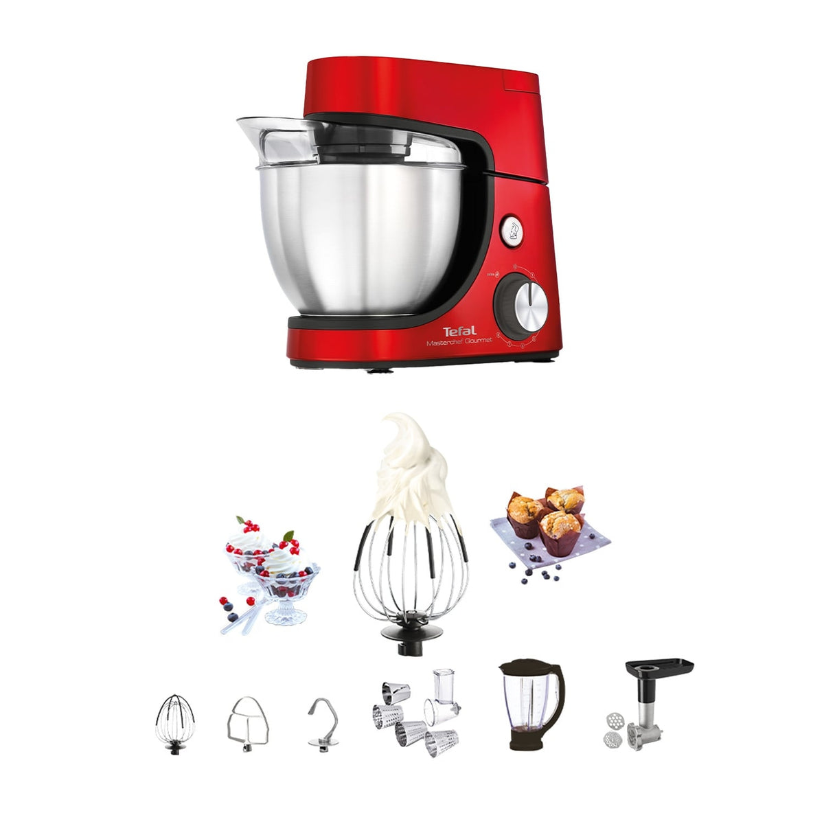 Tefal Masterchef Gourmet Stand Mixer 1100 W – 4.6 L - photo 8