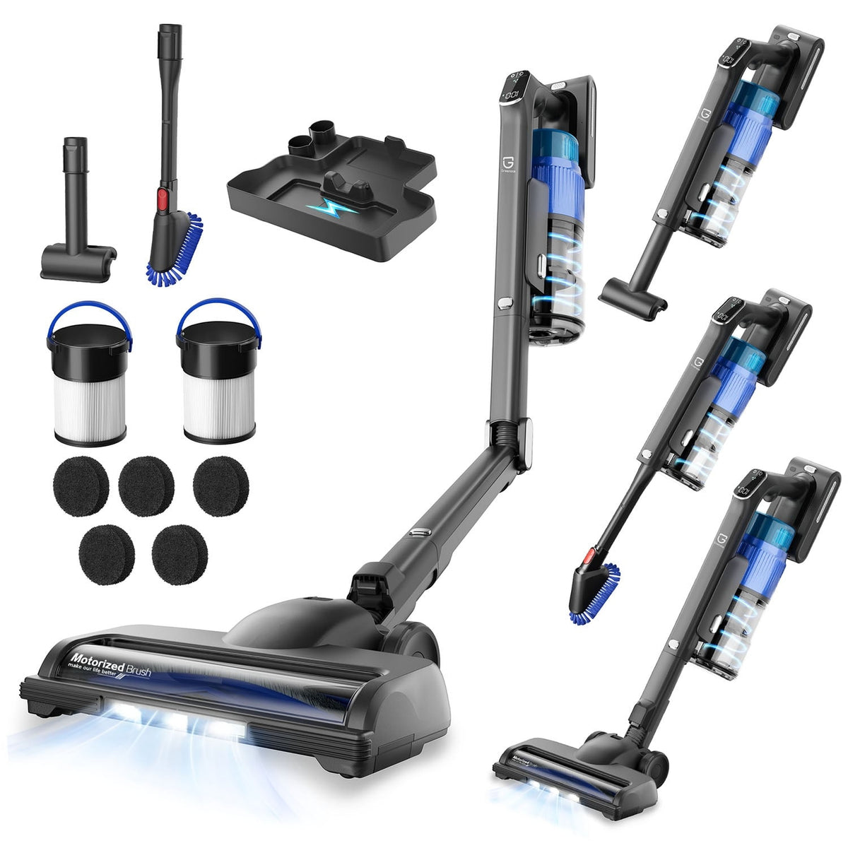 Greenote GSC80 Cordless Vacuum – 45 kPa, 600 W