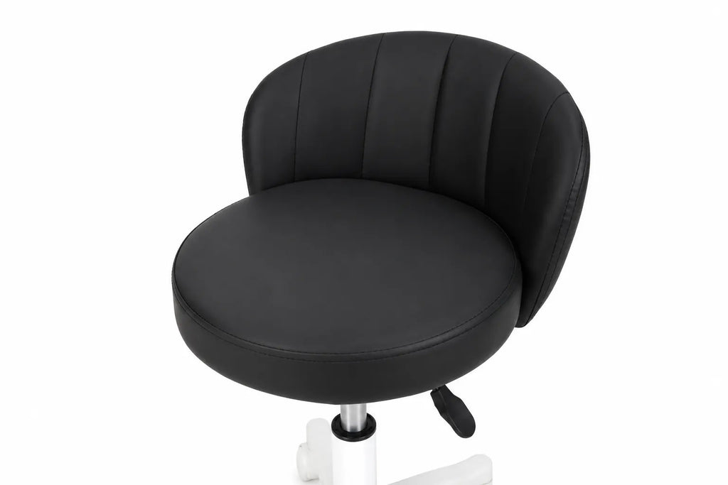 Kunert Beauty stool Aurea with backrest, height-adjustable – black - photo 6
