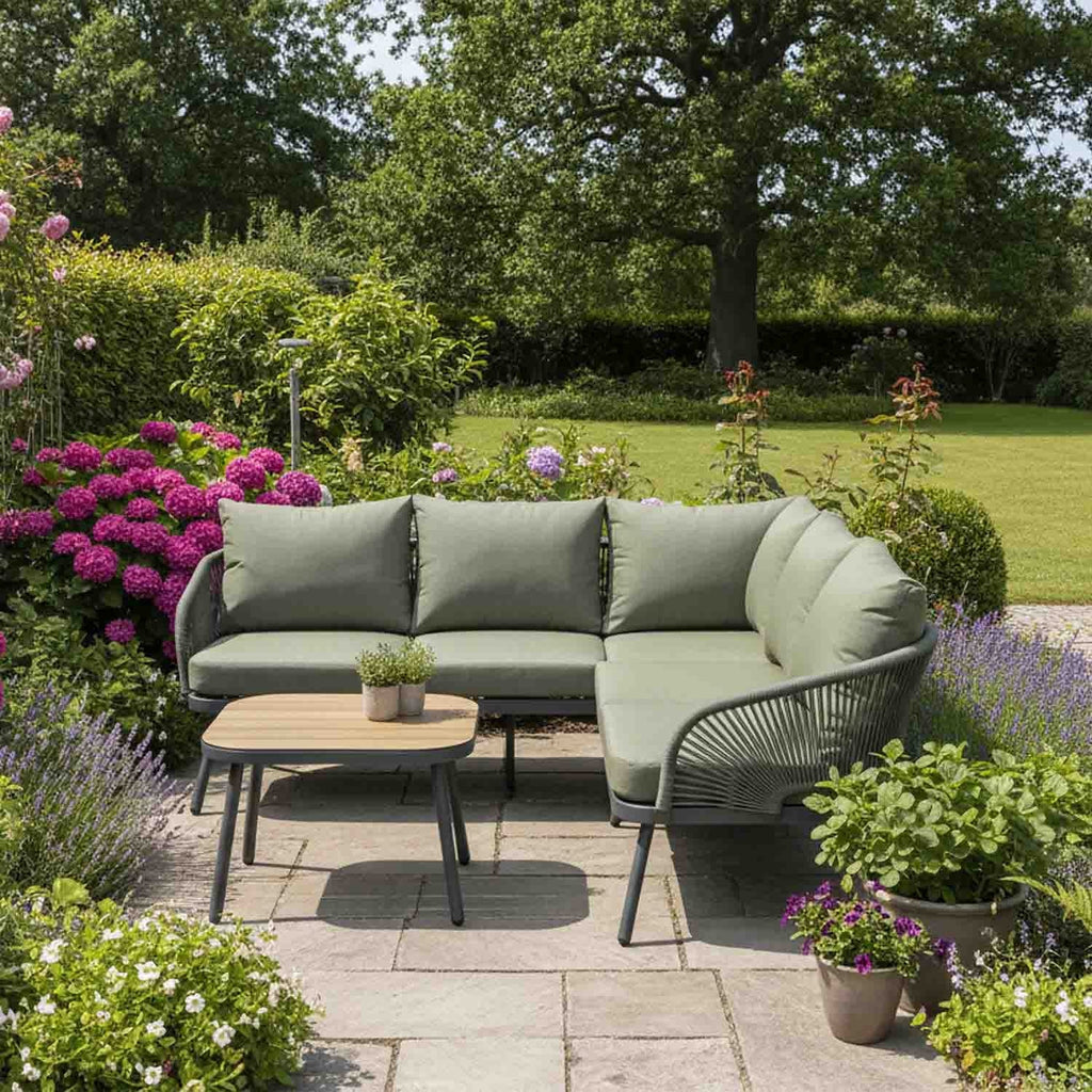 Sanico Goldgarden Sunset Garden Corner Sofa and Table Set - photo 4