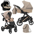 Kunert Lazzio Premium 3-in-1 Stroller – Cappuccino Eco – image 1