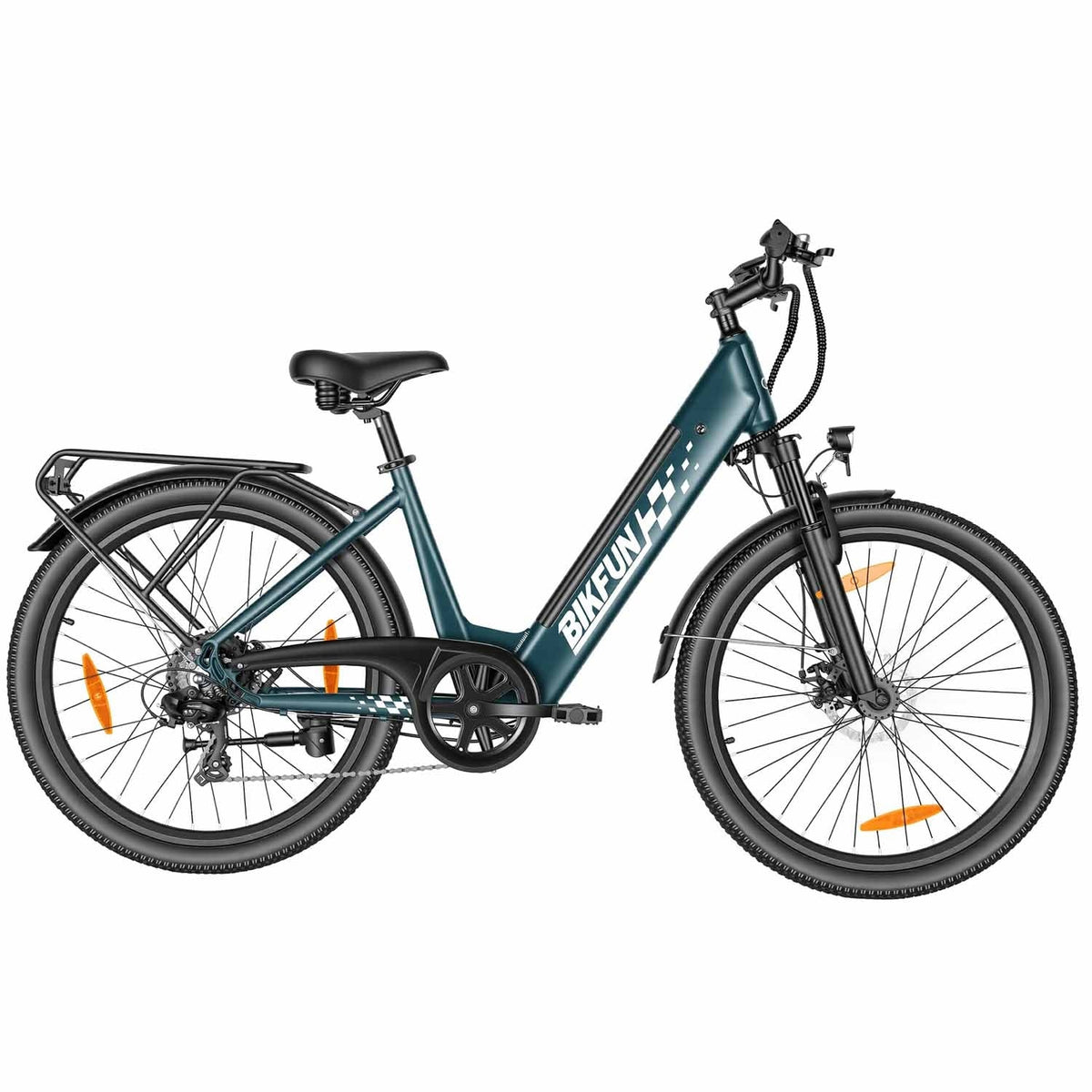 Bikfun AMAK00053 Women's Electric Bike 26" – Dark Green - photo 9