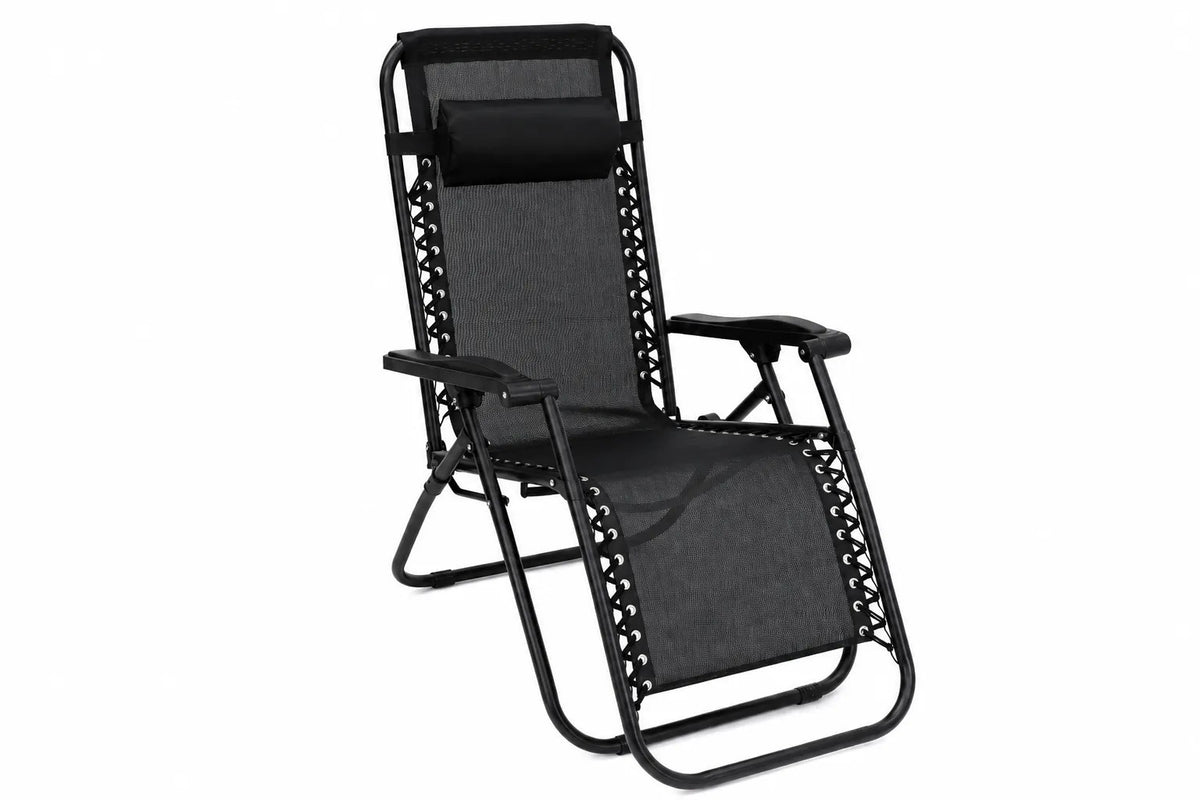 Kunert Folding garden lounger Fiesta zero gravity – black